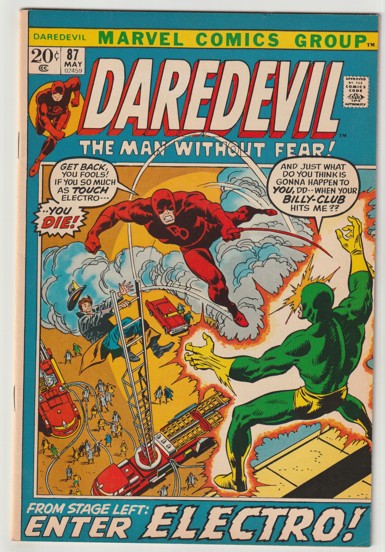 Daredevil #87 (1972) - Electro & Black Widow Appearance