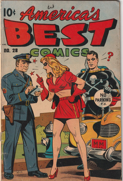 America's Best Comics #28 (1948) - Alex Schomberg (Xela) cover, George Tuska Black Terror