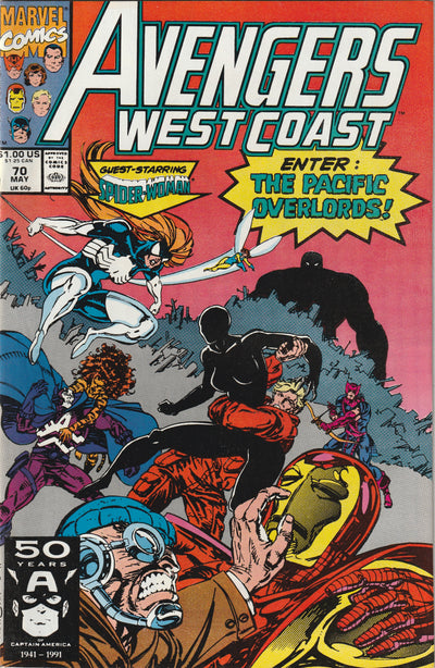 Avengers West Coast #70 (1991) - First mention of the Pacific Overlords as a group.