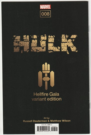 Hulk #8 (LGY #775, 2022) - Russell Dauterman Hellfire Gala Variant