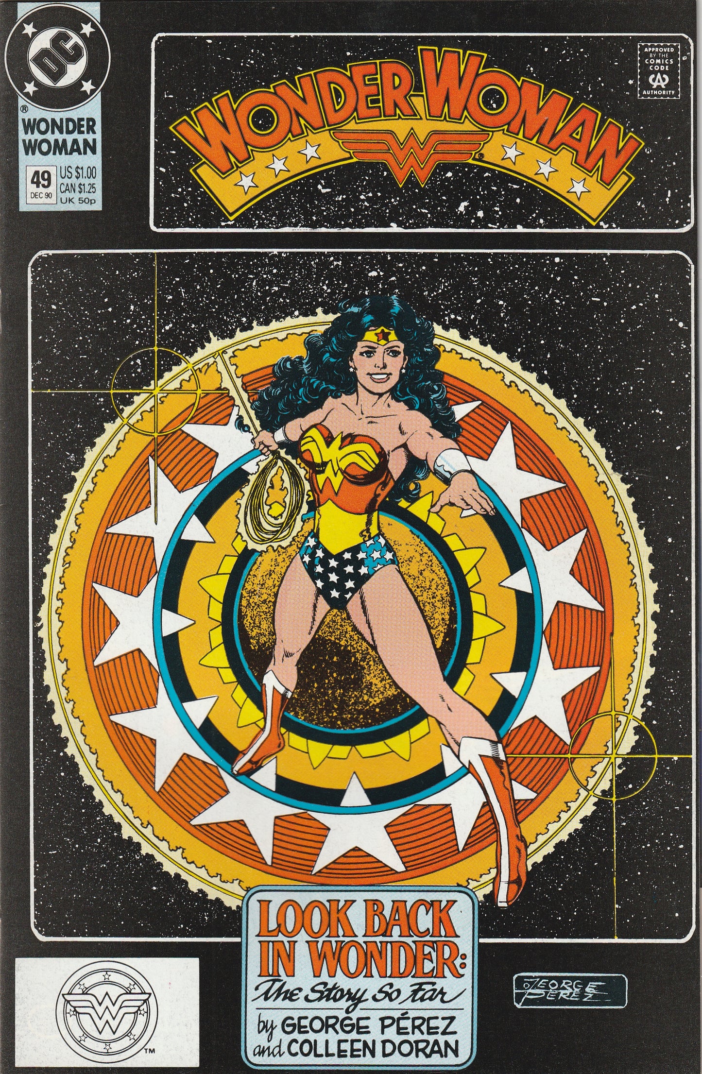 Wonder Woman #49 (1990) - Classic George Perez cover