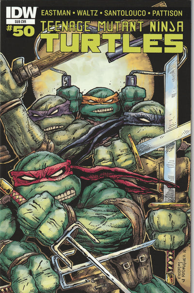 Teenage Mutant Ninja Turtles #50 (2015) - Kevin Eastman & Robert Rodriquez Subscription Variant Cover