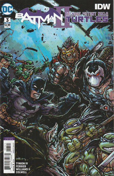 Batman / Teenage Mutant Ninja Turtles II #3 (2018) - Kevin Eastman Variant Cover