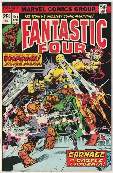 Fantastic Four #157 (1975) - Silver Surfer Appearance, 1st Appearance of Doomsman II