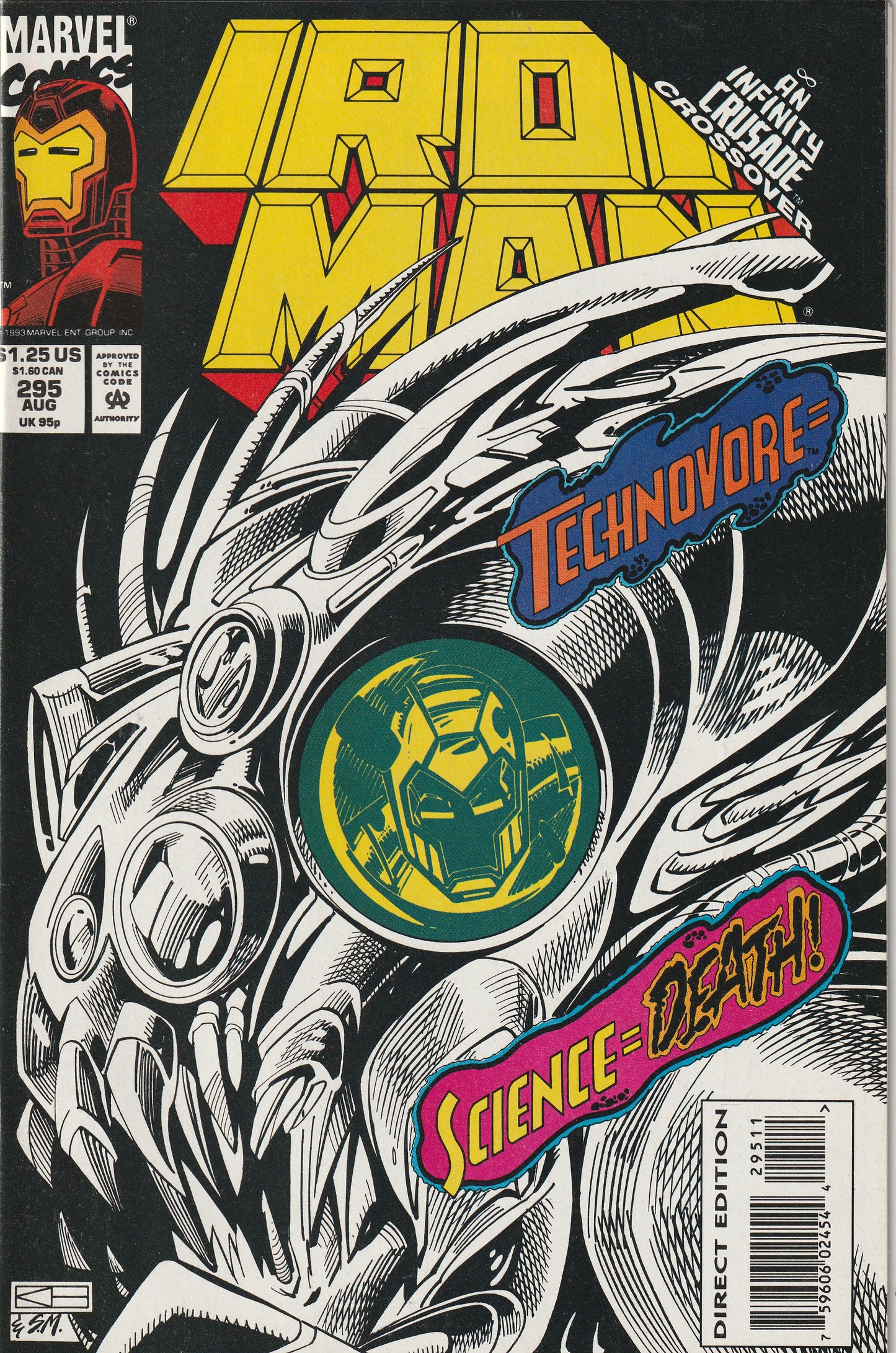 Iron Man #302 (1994) - Battle of Iron Man vs Venom