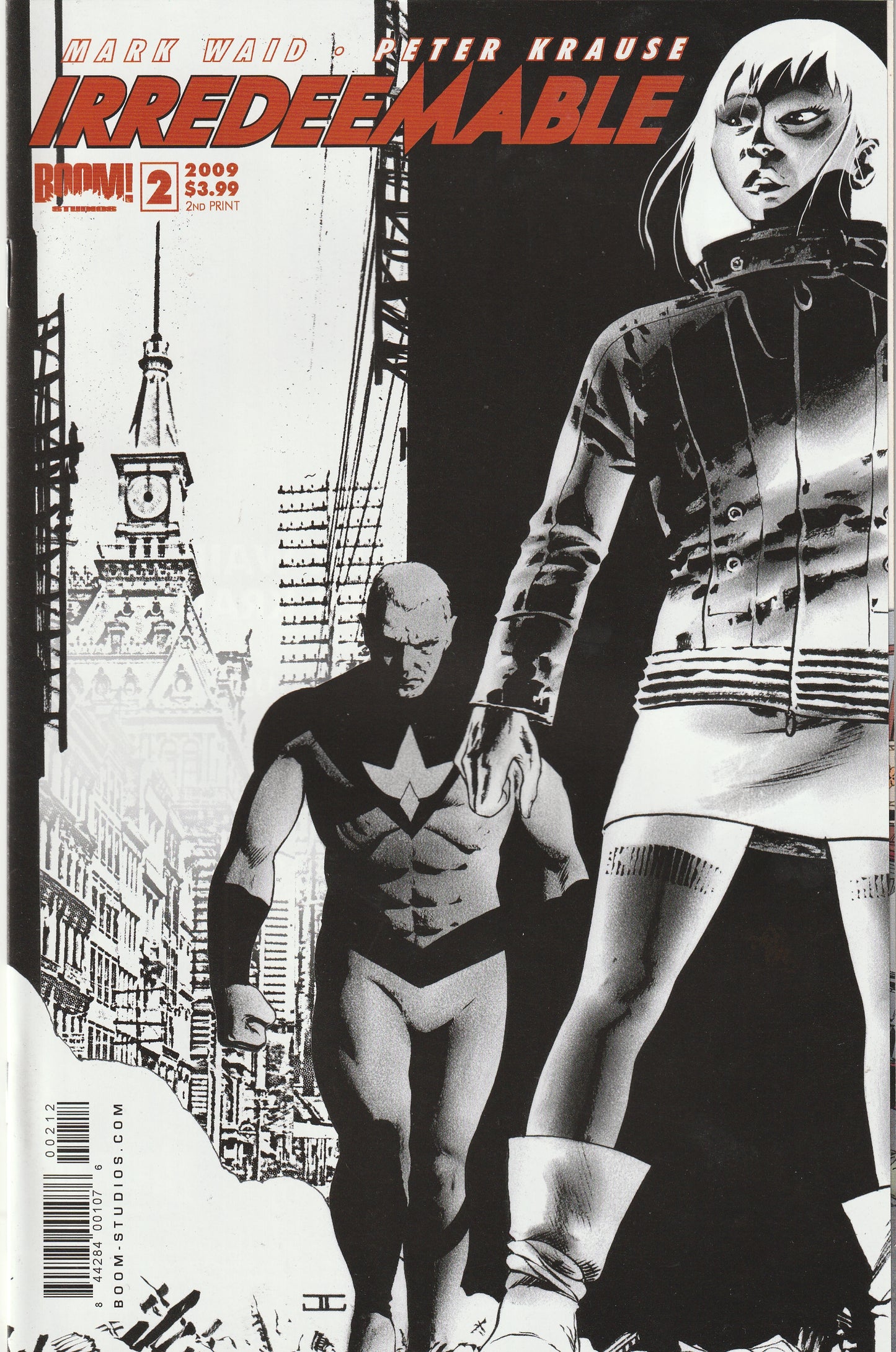 Irredeemable #2 (2009) - 2nd Print John Cassaday Sketch Variant Cover