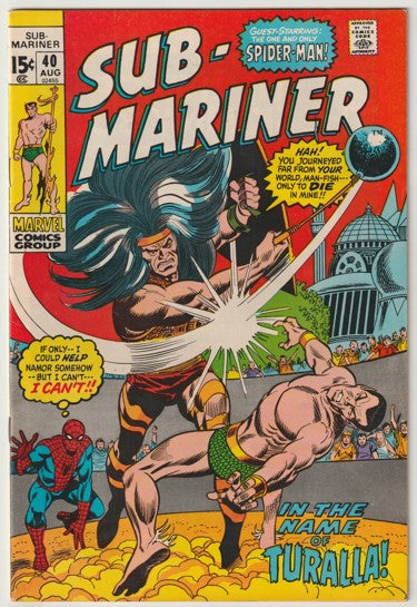 The Sub-Mariner #40 (1971) - Spider-Man crossover