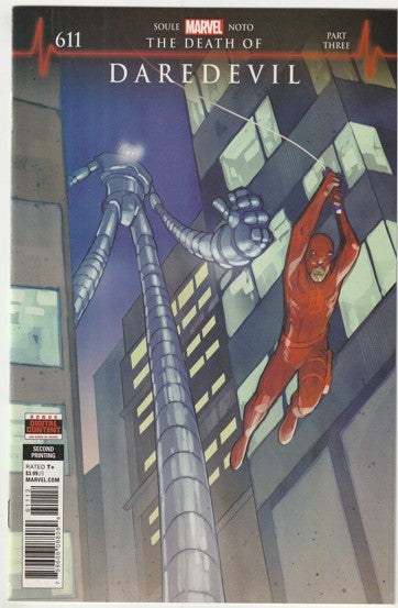 Daredevil #611 (Volume 5, 2019) - Death of Daredevil - 2nd Printing Phil Noto Variant Cover