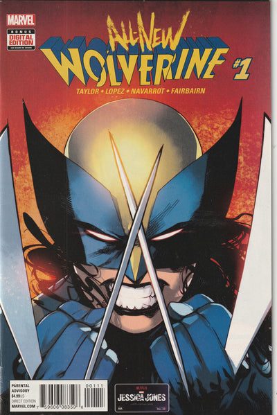 All-New Wolverine #1 (2016) - Debut of X-23 as Wolverine in classic costume