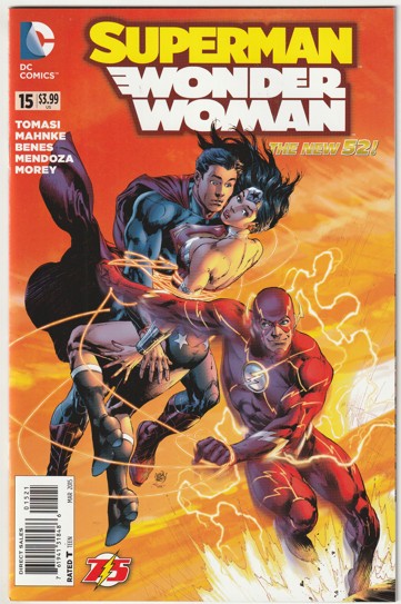 Superman/Wonder Woman #15 (2015) - Ivan Reis Flash 75th Anniversary Variant Cover