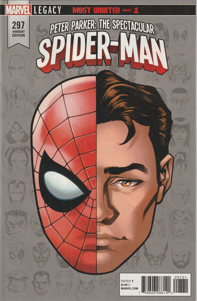 Peter Parker: The Spectacular Spider-Man #297 (2018) - Chip Zdarsky - Mike McKone Legacy Headshot Variant Cover 1:10 Ratio
