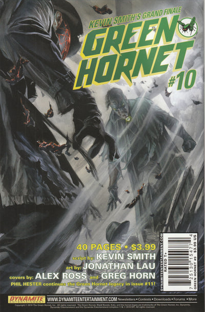 Green Hornet #9 (2010) - Kevin Smith, Alex Ross Cover