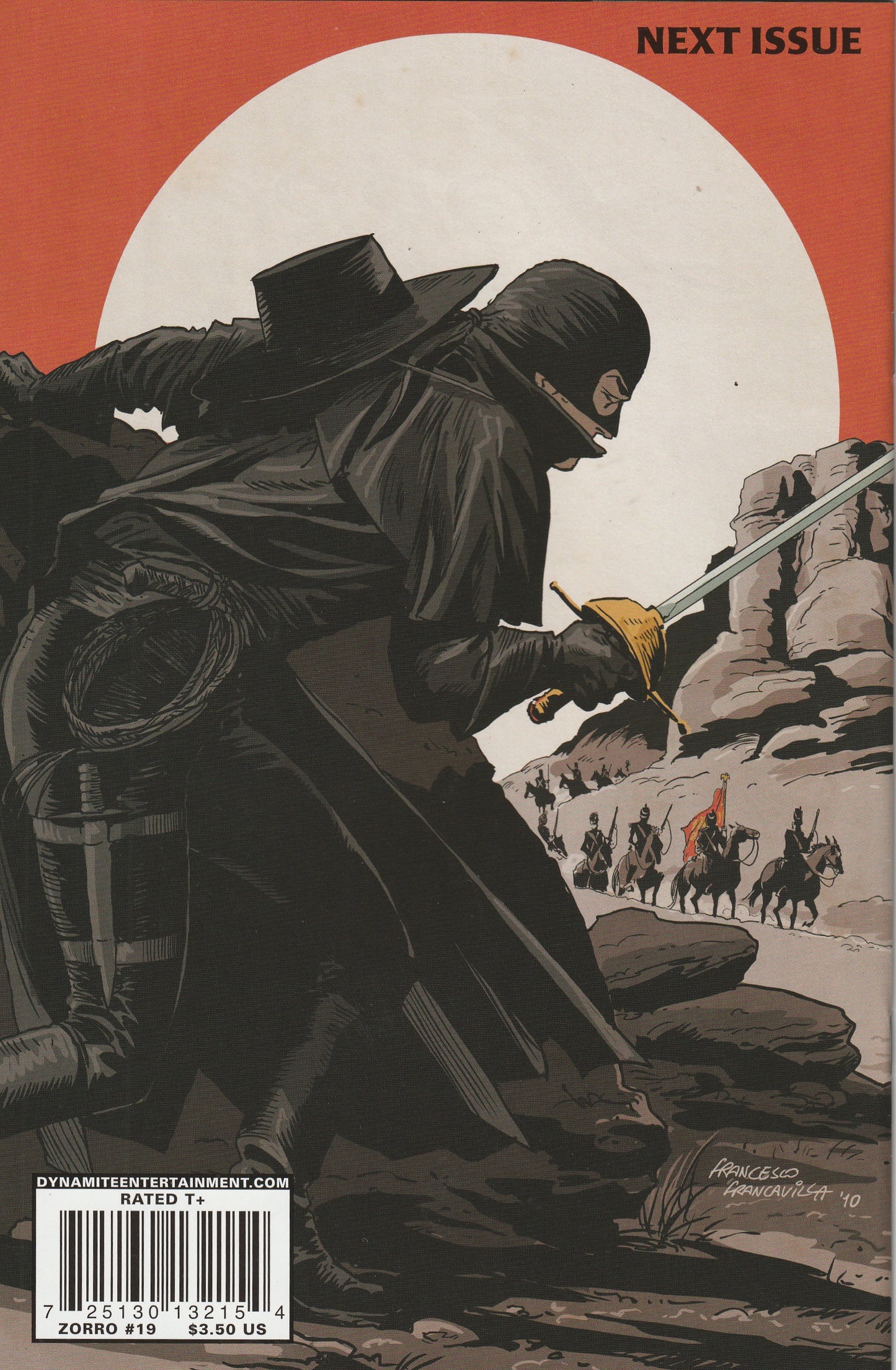 Zorro #19 (2010) - Cover B Francesco Francavilla