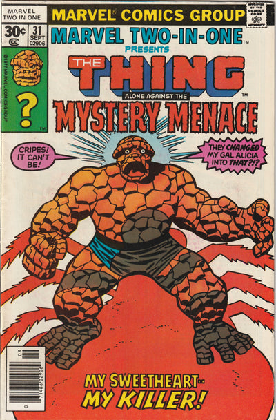 Marvel Two-in-One #31 (1977) - Mystery Menace