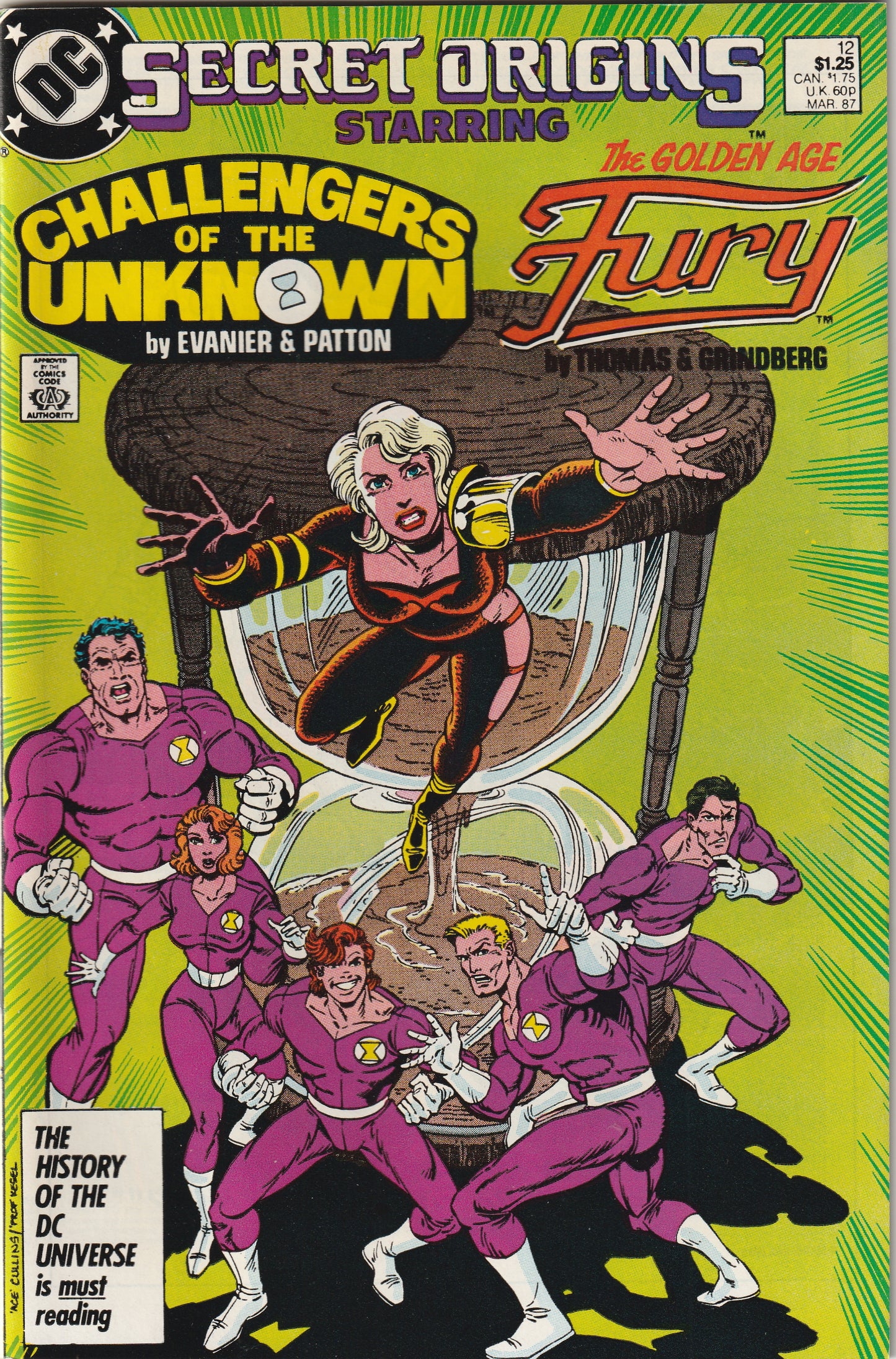 Secret Origins #12 (1987) - Challengers of the Unknown & The Golden Age Fury