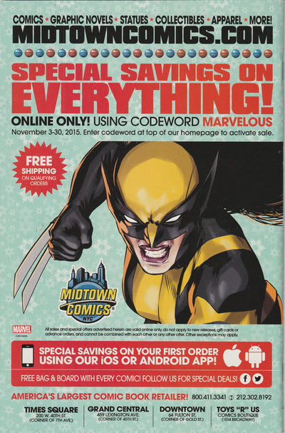 All-New Wolverine #1 (2016) - Debut of X-23 as Wolverine in classic costume