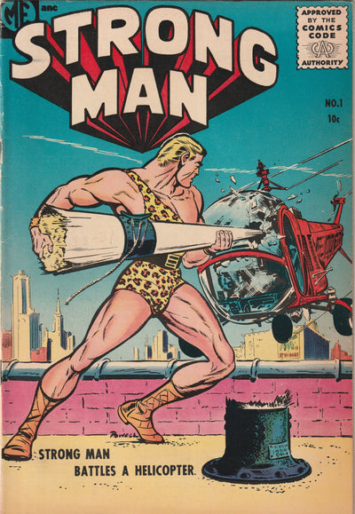 Strong Man #1 (A-1 #130, 1955) - Powell cover/art