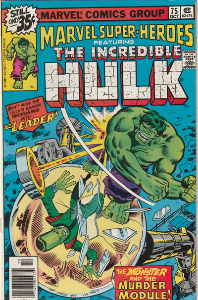 Marvel Super-Heroes #75 (1978) - Reprints Incredible Hulk 123