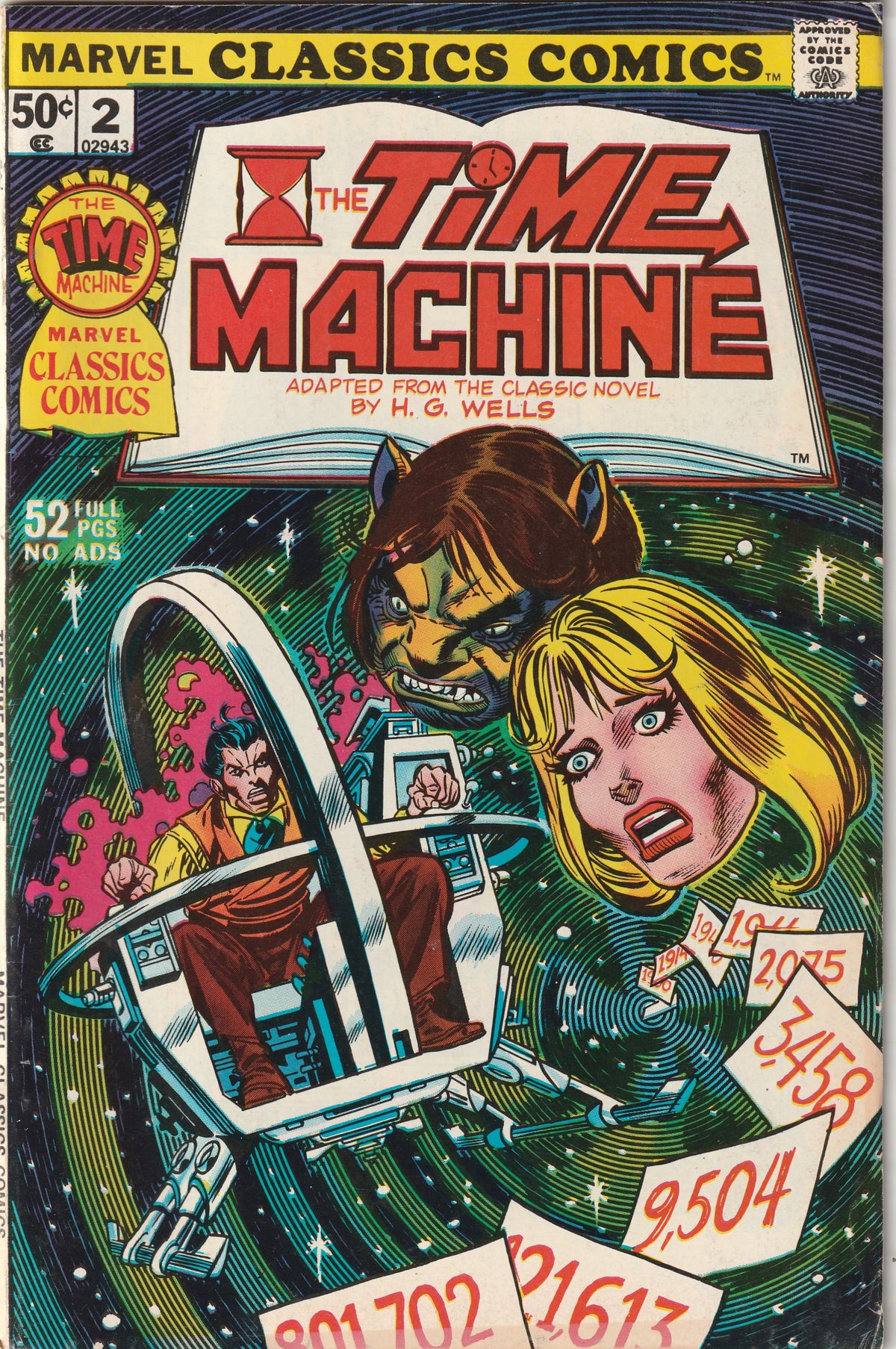 Mar Machine Comic Marvel Classics Comics #2 (1976) - The Time Machine – BACK ISSUE CENTRAL