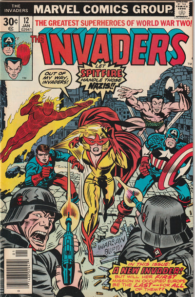 The Invaders #12 (1977) - 1st appearance of Spitfire (Jacqueline Falsworth)