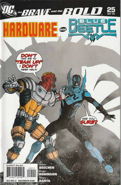 Brave and the Bold #25 (2009) - Hardware & Blue Beetle