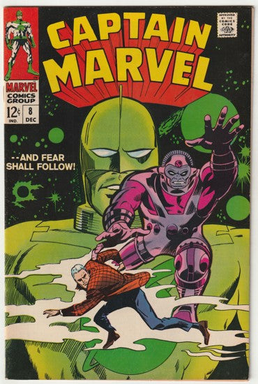 Captain Marvel #8 (1968) - 1st Appearance of Cyberex and The Organization
