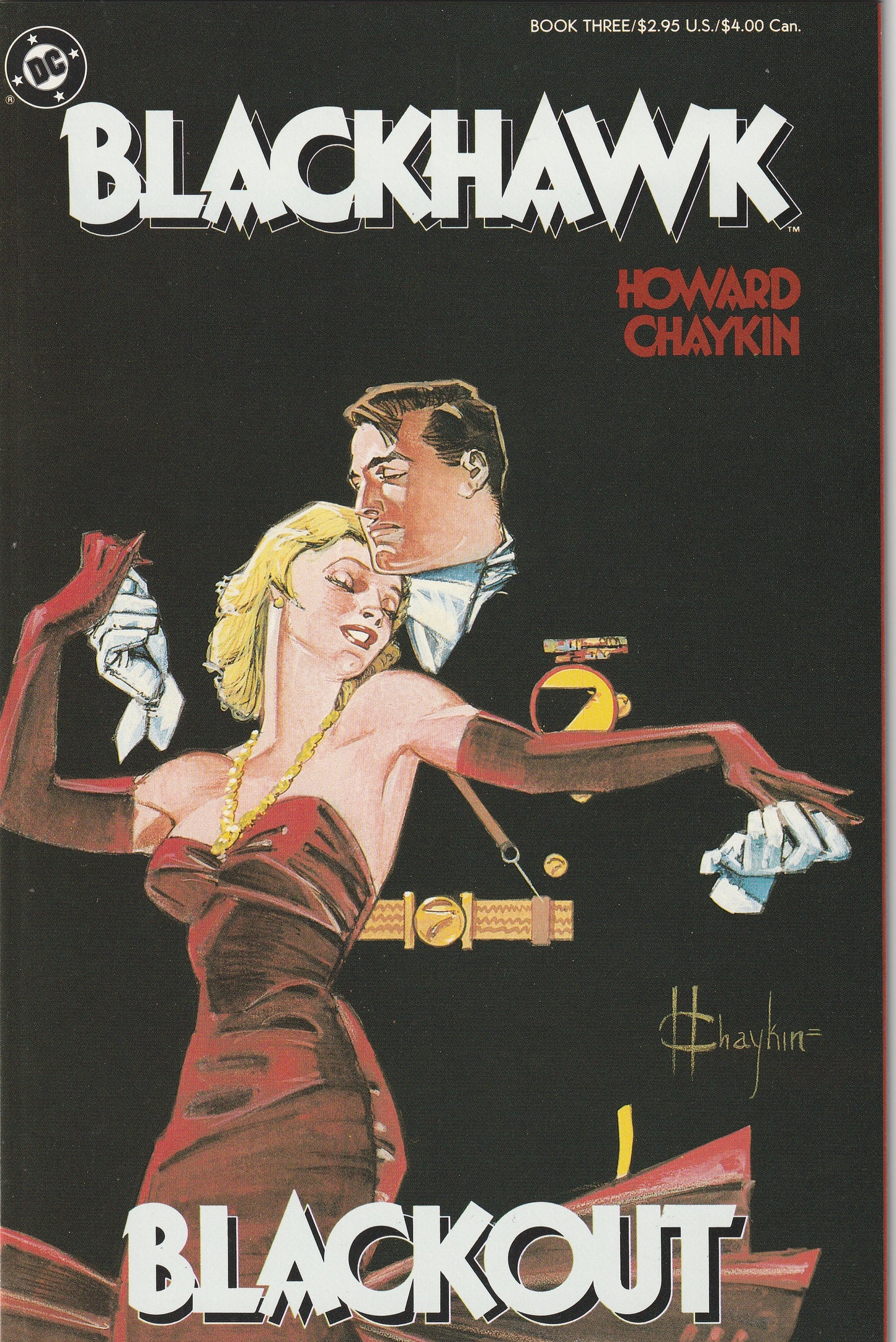 Blackhawk (1988) - Complete 3 issue mini-series - Howard Chaykin story and art