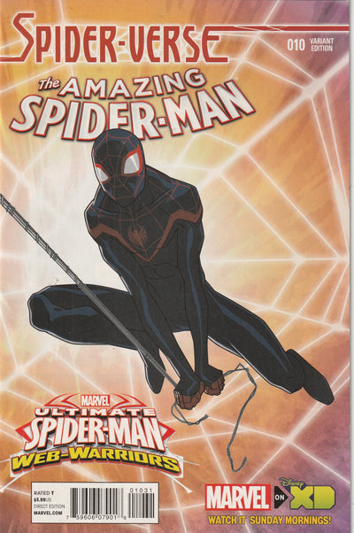 Amazing Spider-Man (Volume 3) #10 (2015) - 1st Appearance Spider-Punk, Jeff Wamester Marvel Animation Spider-Verse Variant Cover