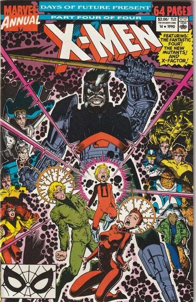 Uncanny X-Men Annual #14 (1990) - Days of Future Present, 1st Cameo Appearance of Gambit (Remy LeBeau)