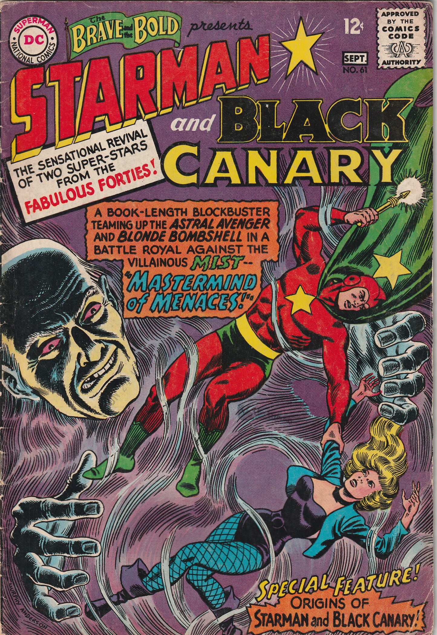 Brave and the Bold #61 (1965) - Origin Starman & Black Canary