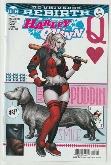 Harley Quinn #14 (2017) - Rebirth - 1st Appearance of Zorcrom and Atlee - Frank Cho Cover