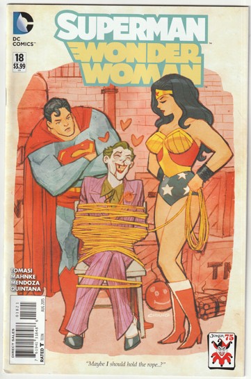 Superman/Wonder Woman #18 (2015) - Cliff Chiang The Joker 75th Anniversary Variant Cover