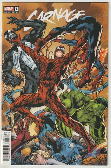 Carnage #1 (2022) - Bryan Hitch, Alex Sinclair Variant cover