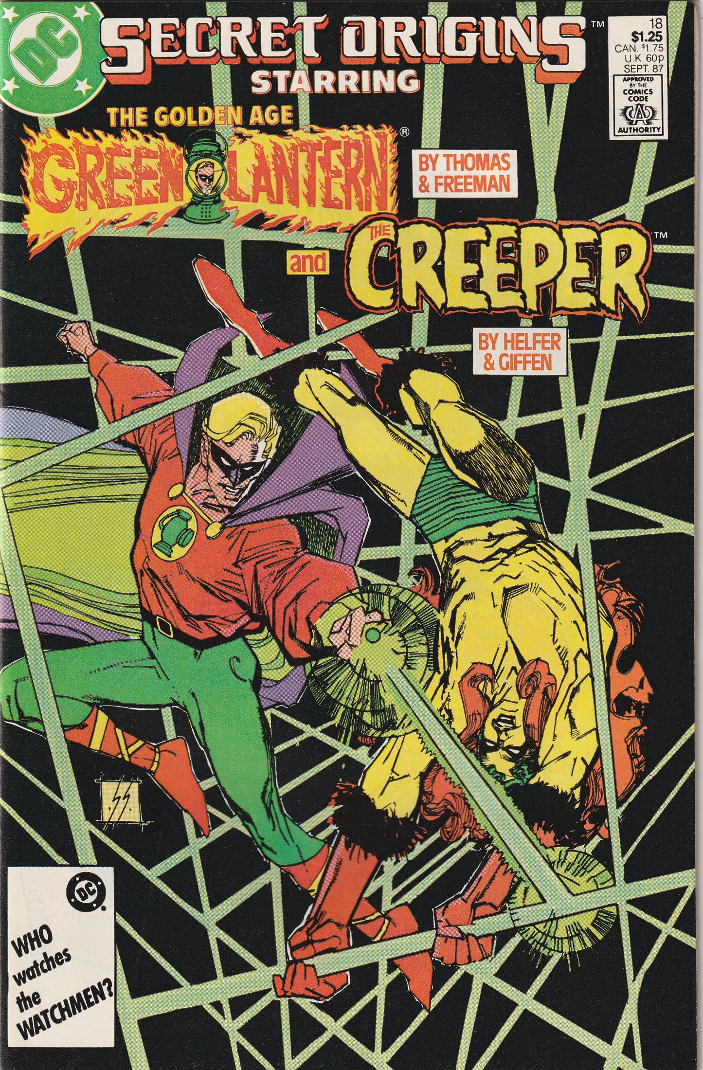 Secret Origins #18 (1987) - The Golden Age Green Lantern & The Creeper