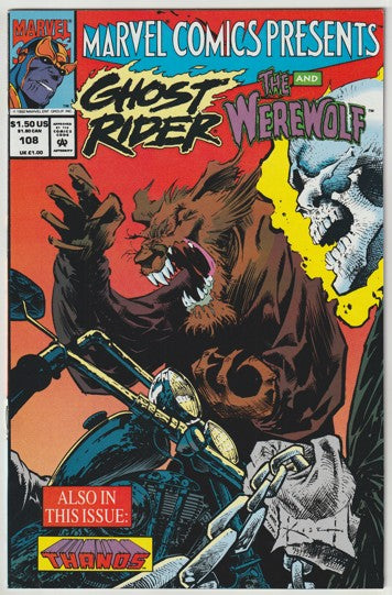 Marvel Comics Presents #108 (1992) - Wolverine, Nightcrawler, Ghost Rider, Thanos
