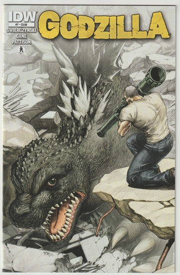 Godzilla #7 (2012) - Cover by E.I. Su