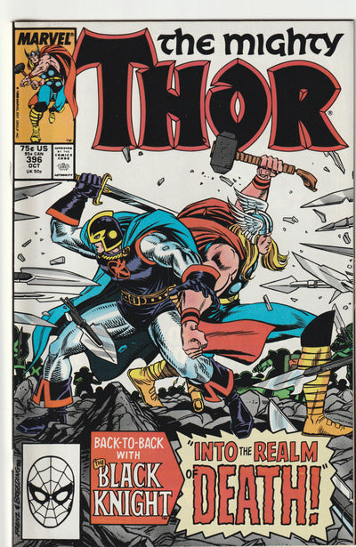 Mighty Thor #396 (1988) - Black Knight (Dane Whitman) Appearance