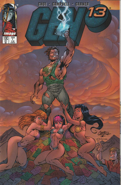 Gen 13 #13C (Volume 2, 1996) - J. Scott Campbell Cover