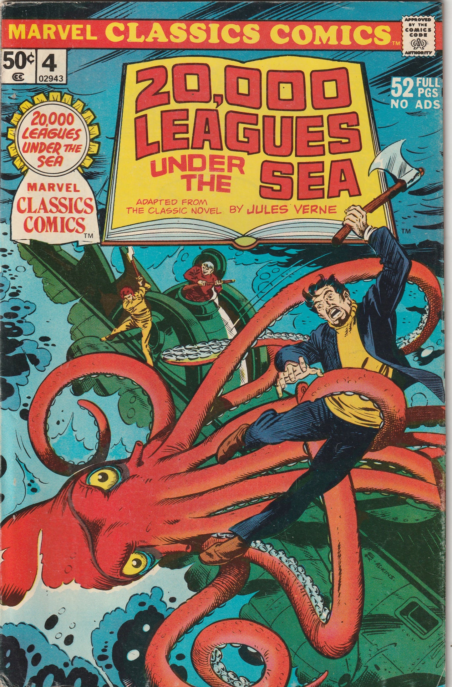 Marvel Classics Comics #4 (1976) - 20,000 Leagues Under the Sea