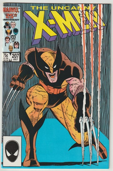 Uncanny X-Men #207 (1986) - Cover art by John Romita Jr.