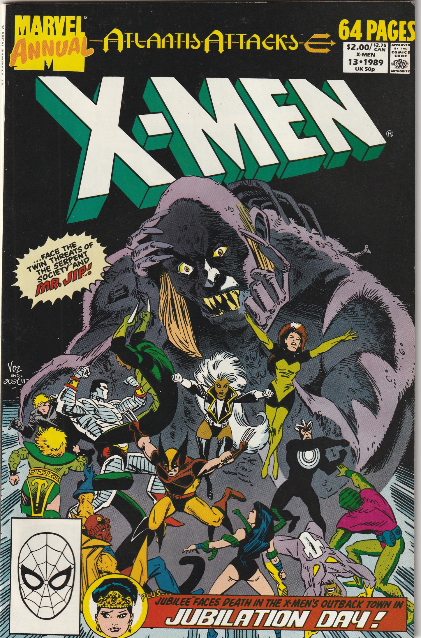 Uncanny X-Men Annual #13 (1989) - Atlantis Attacks - 2nd appearance of Jubilee (Jubilation Lee)