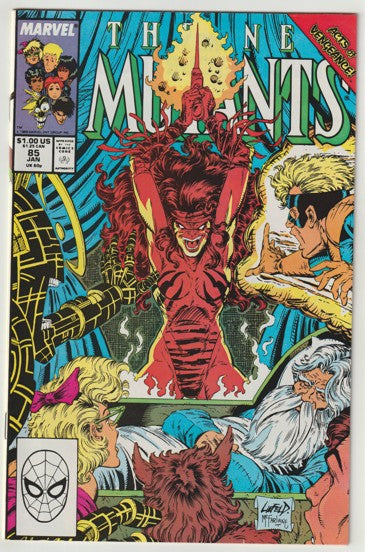 New Mutants #85 (1990) - 1st Collaboration of Rob Liefeld & Todd McFarlane