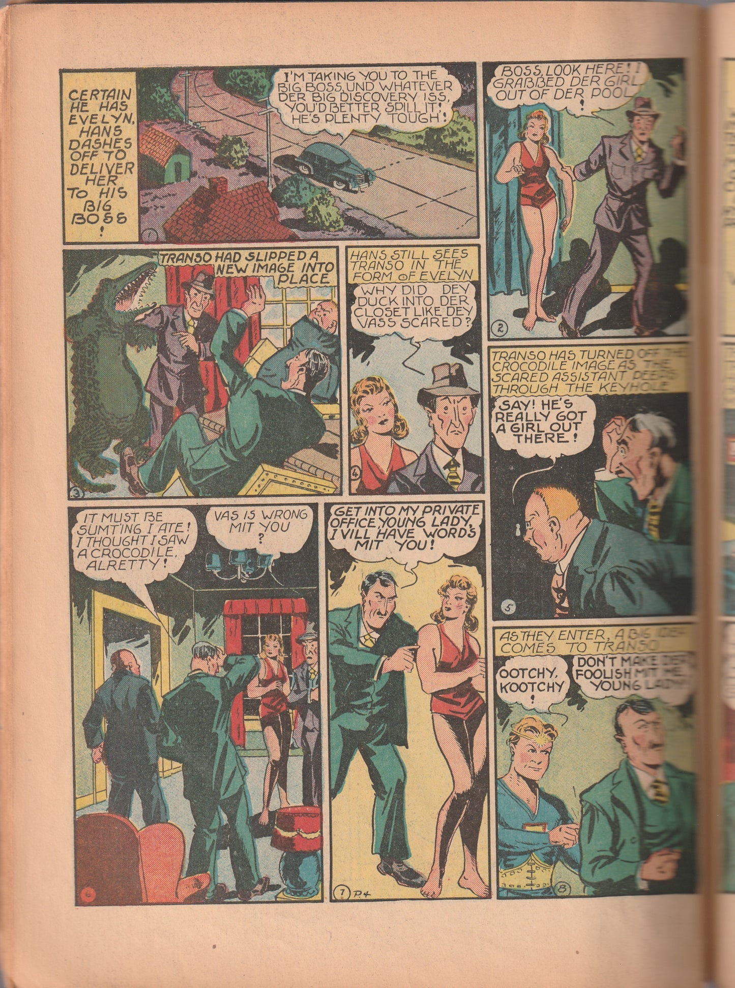 Super Magician Vol 1 #4 (1942) - Origin Transo