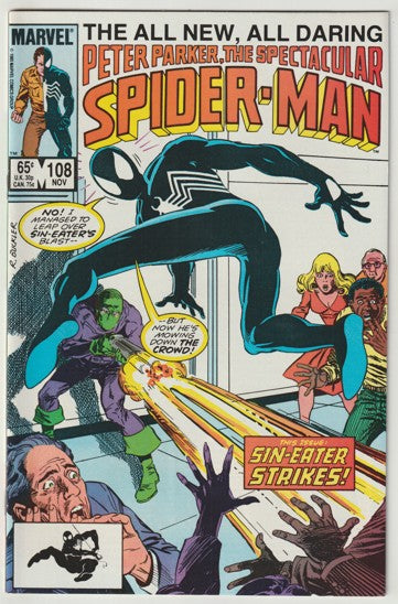 Peter Parker The Spectacular Spider-Man #108 (1985) - Black costume