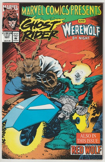 Marvel Comics Presents #107 (1992) - Wolverine, Nightcrawler, Ghost Rider, Werewolf by Night