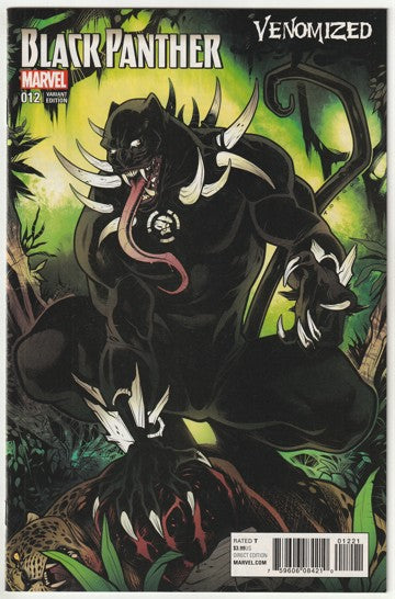 Black Panther #12 (2017) - Venomized Variant Cover