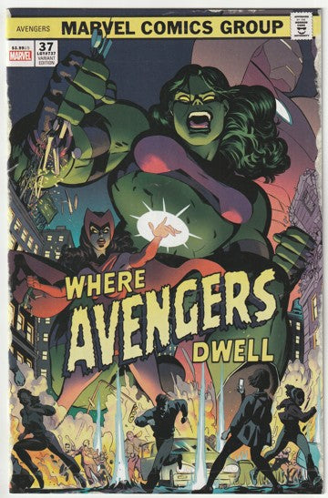 Avengers #37 (LGY #737) (2020) - Javier Rodriguez Where Avengers Dwell Horror Variant Cover