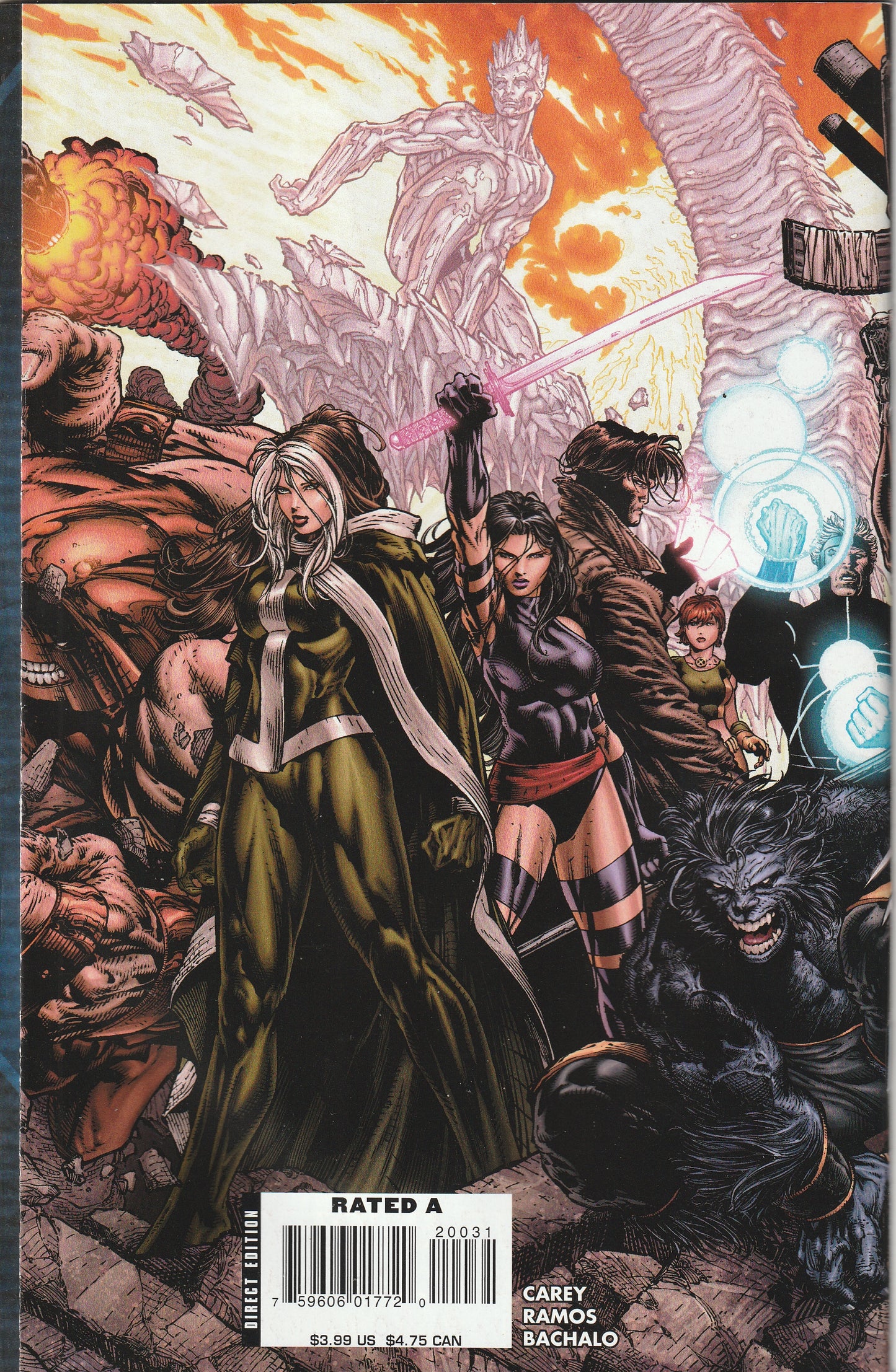 X-Men #200 (2007) - David Finch Gatefold Variant Cover