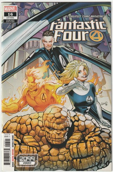 Fantastic Four #16 (LGY #661, Volume 6, 2020) - Greg Land 2099 Variant Cover