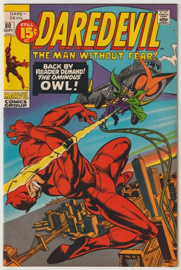 Daredevil #80 (1971) - Owl Appearance